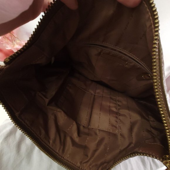 Marc by Marc Jacobs Globetrotter Wild Wild Willa Hobo Brown Bag Shoulder - Picture 4 of 12